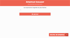 Desktop Screenshot of expressions-ringardes.com
